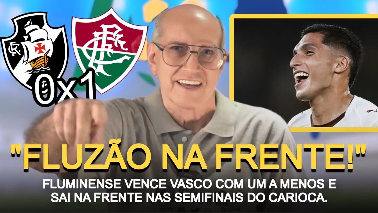 FLU VENCE VASCO COM UM A MENOS, E ABRE VANTAGEM NA SEMI
