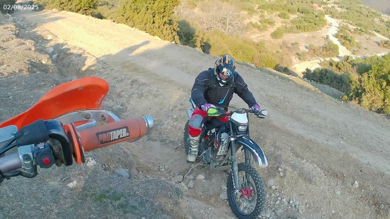 Enduro  Serres  8.2.2025   2/2    Με Τίμο  μπροστά  δεν  σταματάω  πουθενά!!!