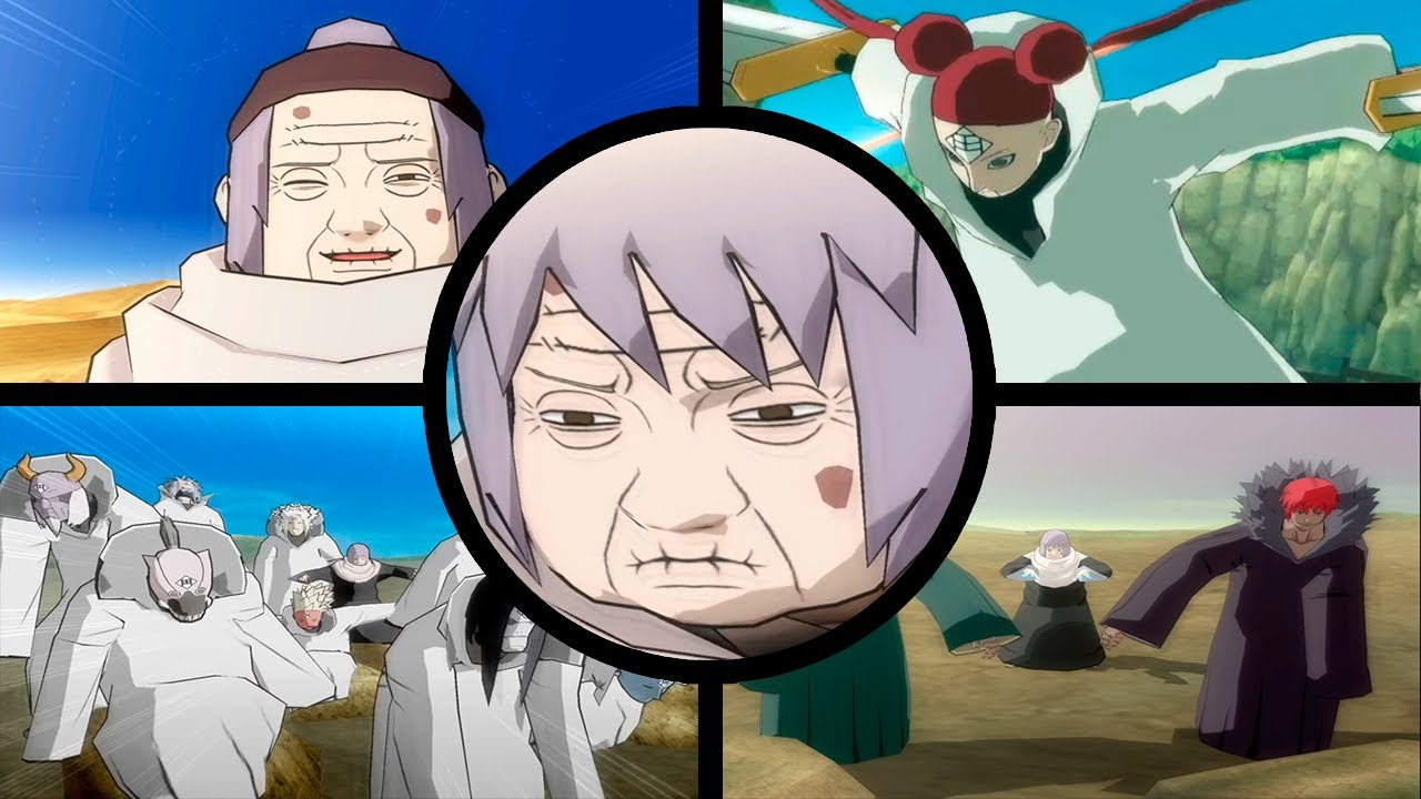 Evolution of granny Chiyo in Naruto ultimate ninja series