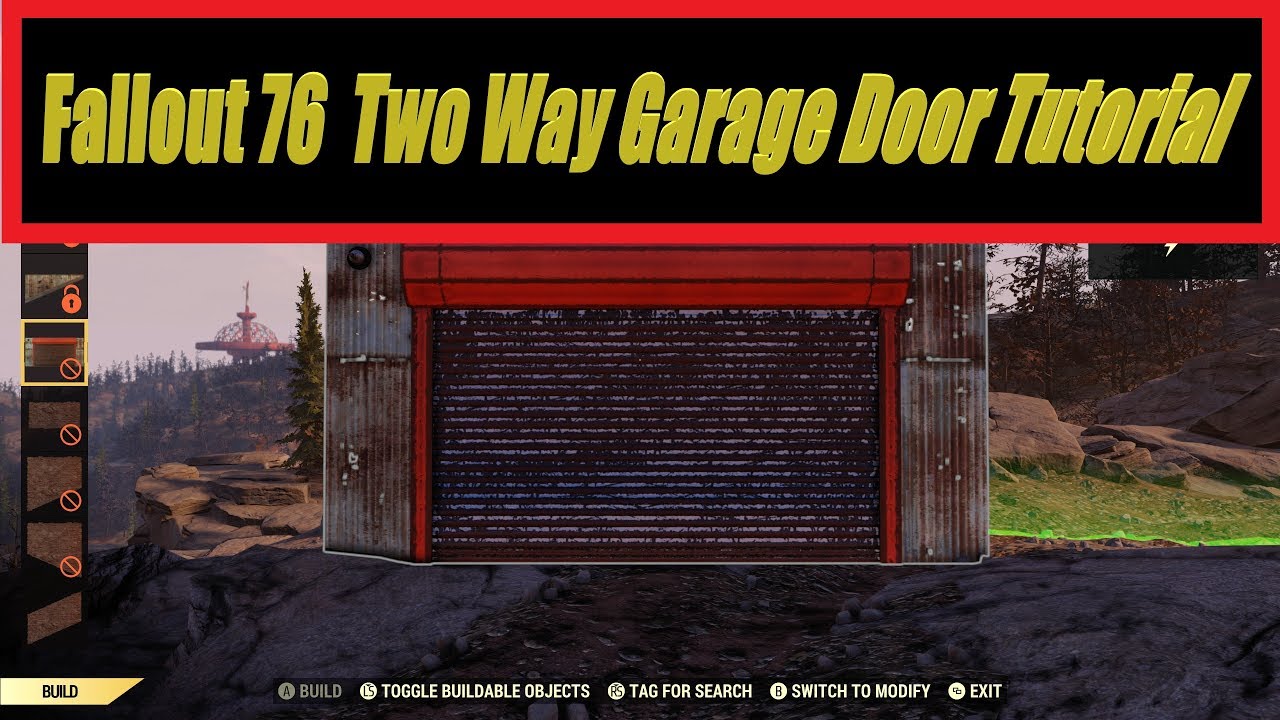 Fallout 76 Garage Door 2 Way Setup