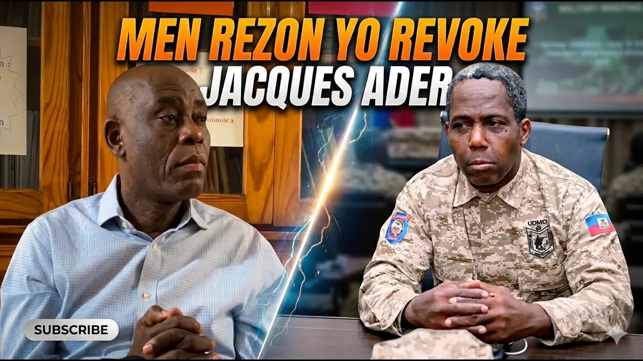 FLASH! Se pou DEZOD ki fè yo revoke Jacques Ader daprè Pierre Esprance