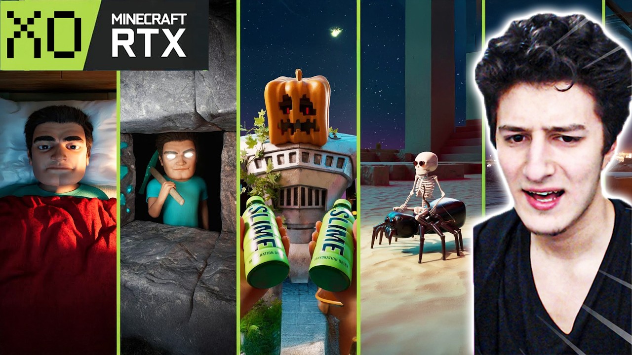 RTX MİNECRAFT AŞIRI GERÇEKÇİ VİDEOLAR