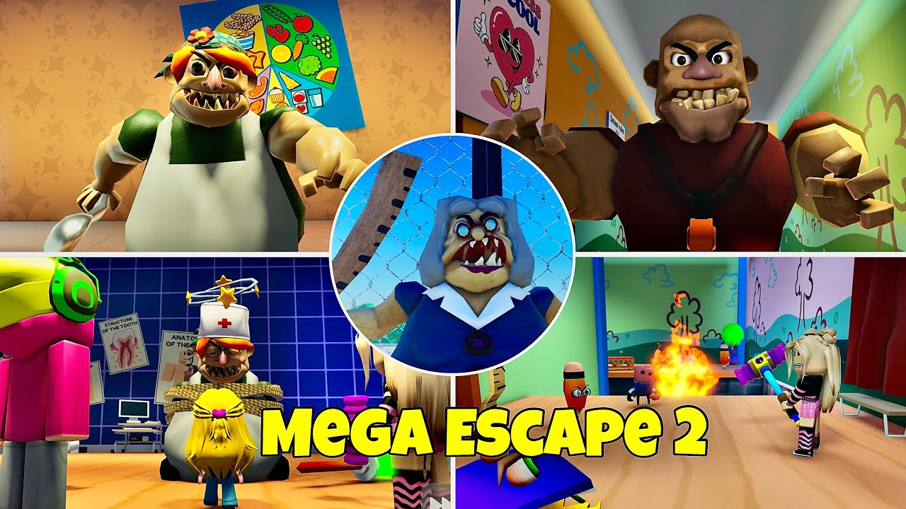 Mega Escape School [Update] - All New Bosses + New Cutscenes (Beta Roblox Showcase)