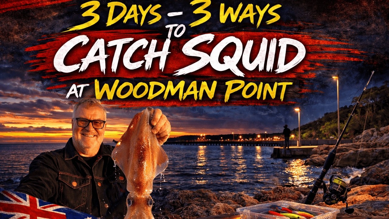3 DAYS – 3 Way to Catch Squid at Woodman Point (…AND STILL WENT HUNGRY)