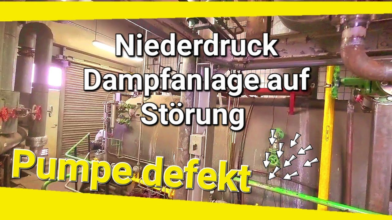 Niederdruck Dampfkessel Loos 7000kg/h auf St&ouml;rung / Doku