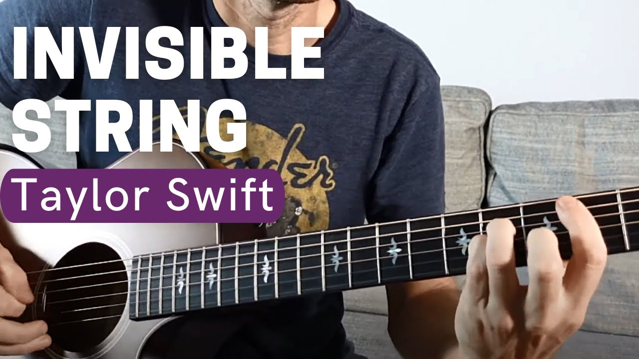 How To Play Invisible String by Taylor Swift (Easy Acoustic Guitar Lesson Tutorial w/ Sean Daniel)