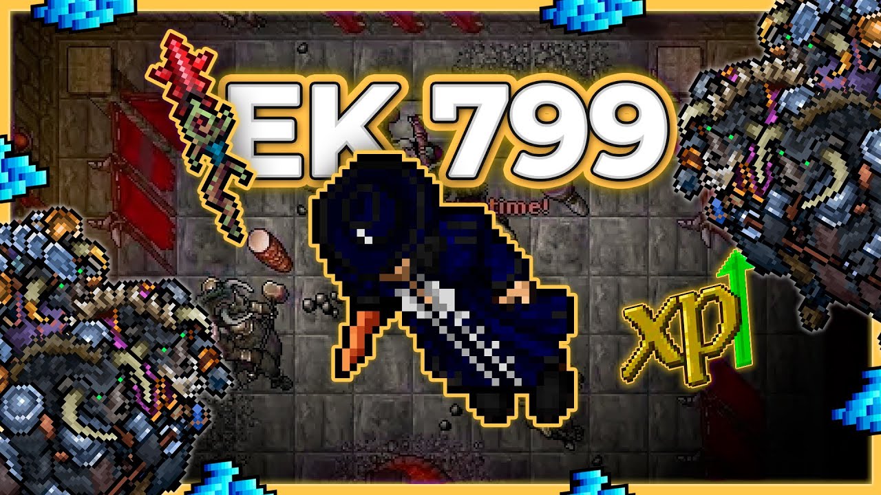 EK 799 Hunt Solo Bulltaur Lair 6.1kk/h Raw + 1.3kk Profit - Tibia Hunt [15.13]