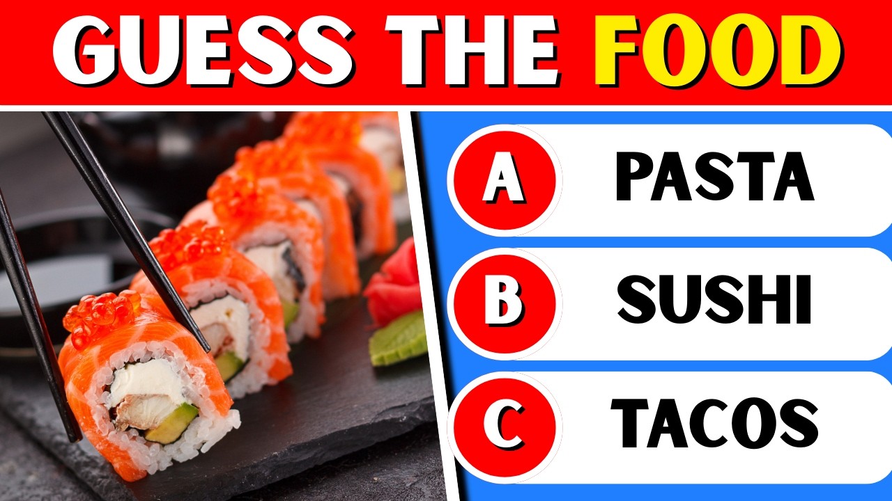 Only 1% Can Guess These 50 Famous Foods 🍕 | Ultimate Food Quiz Challenge 2026