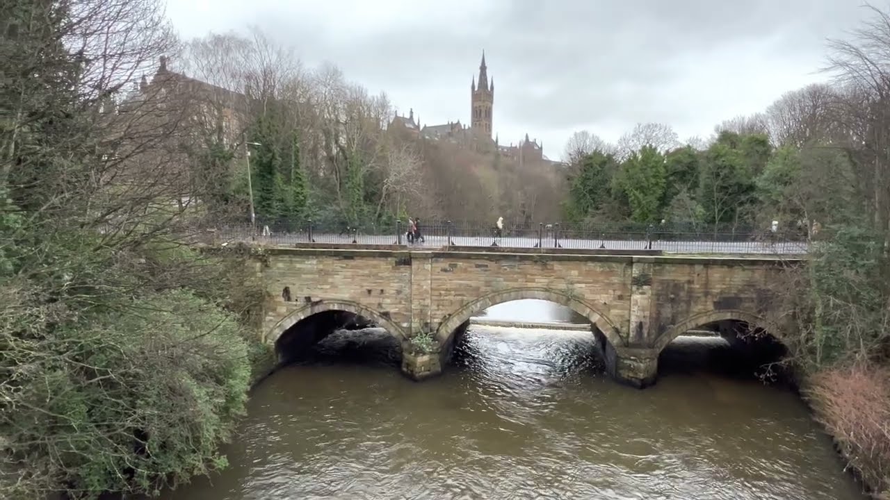 GLASGOW  |  Kelvingrove Public Organ Recital 🎼🎹🎧 by James Hunter  |  Winter Walk and Sunset - 4K