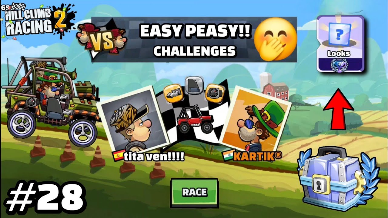 I WON ALL FEATURE CHALLENGES IN 1ST TRY!! + REWARDS😋 - Hill Climb Racing 2