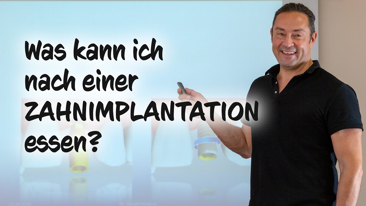 Was kann ich nach einer Zahnimplantation essen?