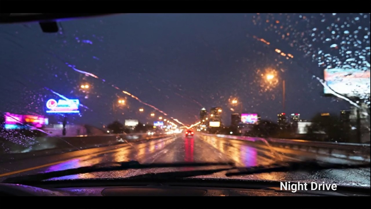 Night Rain Drive 🌧️ Deep Focus Ambient for Coding & Study