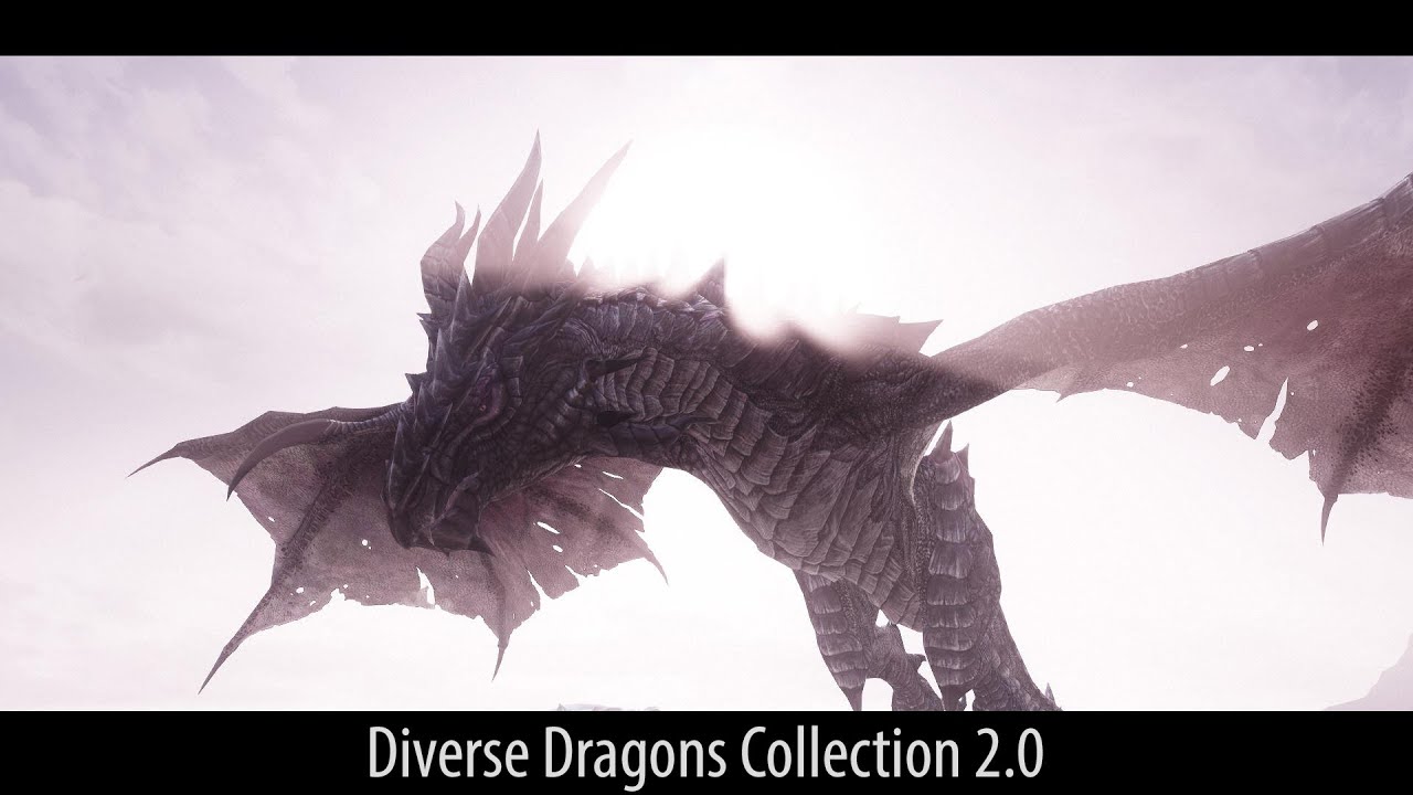 MORE EPIC DRAGONS! Skyrim Mods - Diverse Dragons Collection 2.0