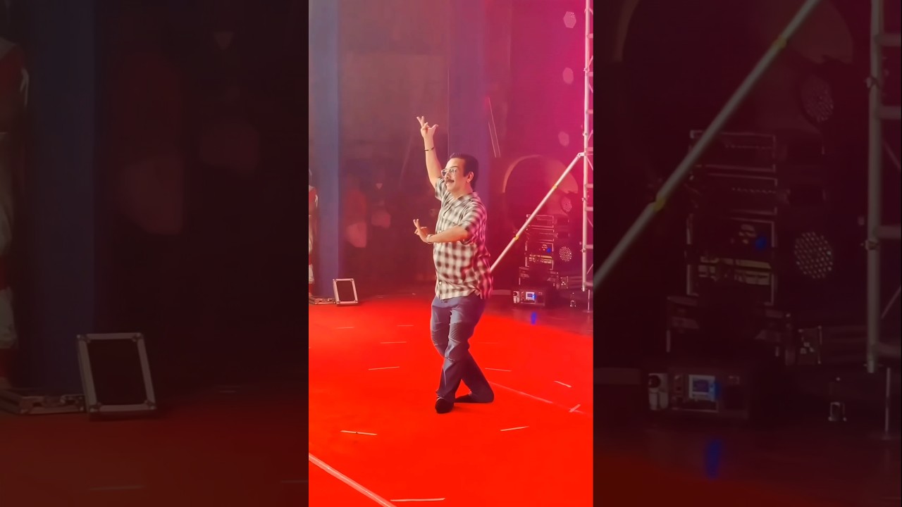 Vineeth dances at St Teresa's College