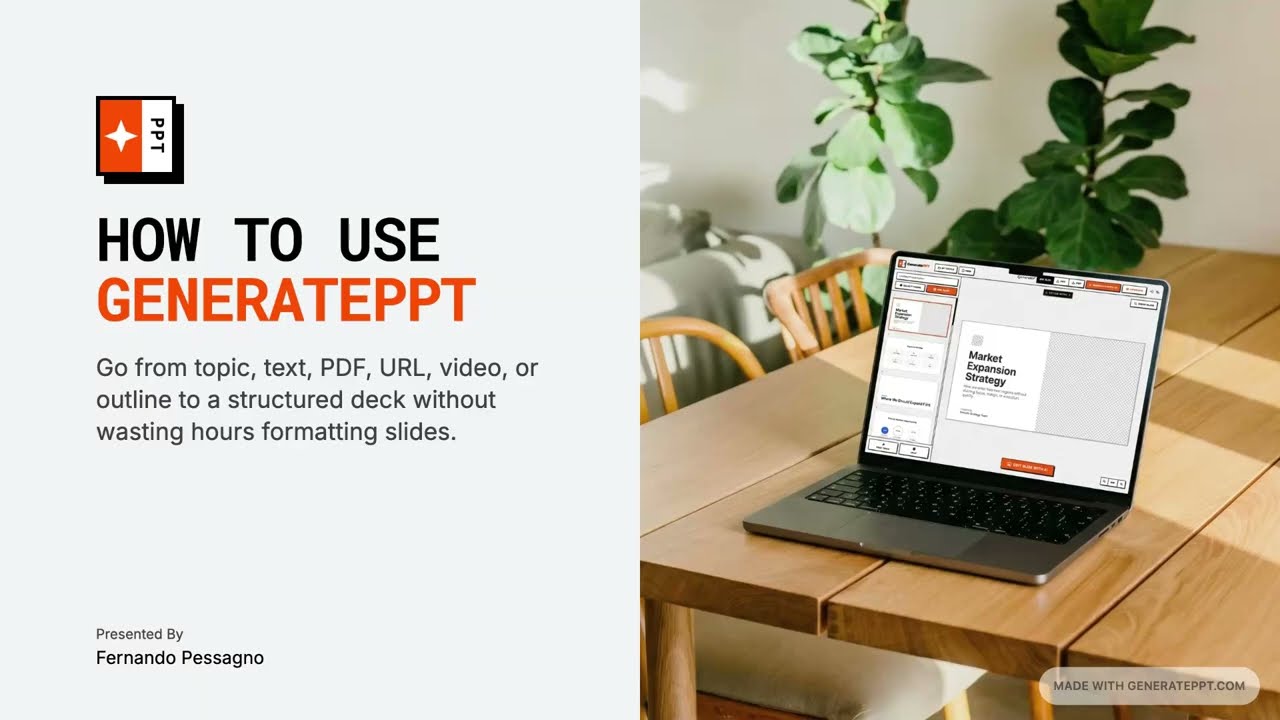 How to Use GeneratePPT | AI PowerPoint Generator Tutorial (Step by Step)