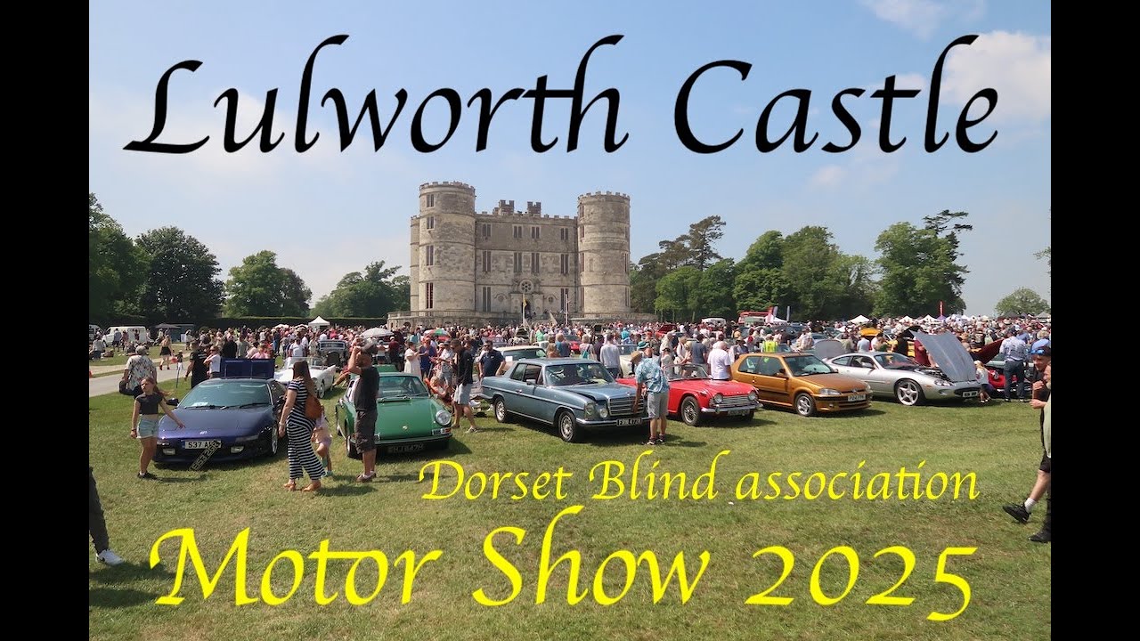 Dorset Blind Association Motor Show 2025 at Lulworth Castle
