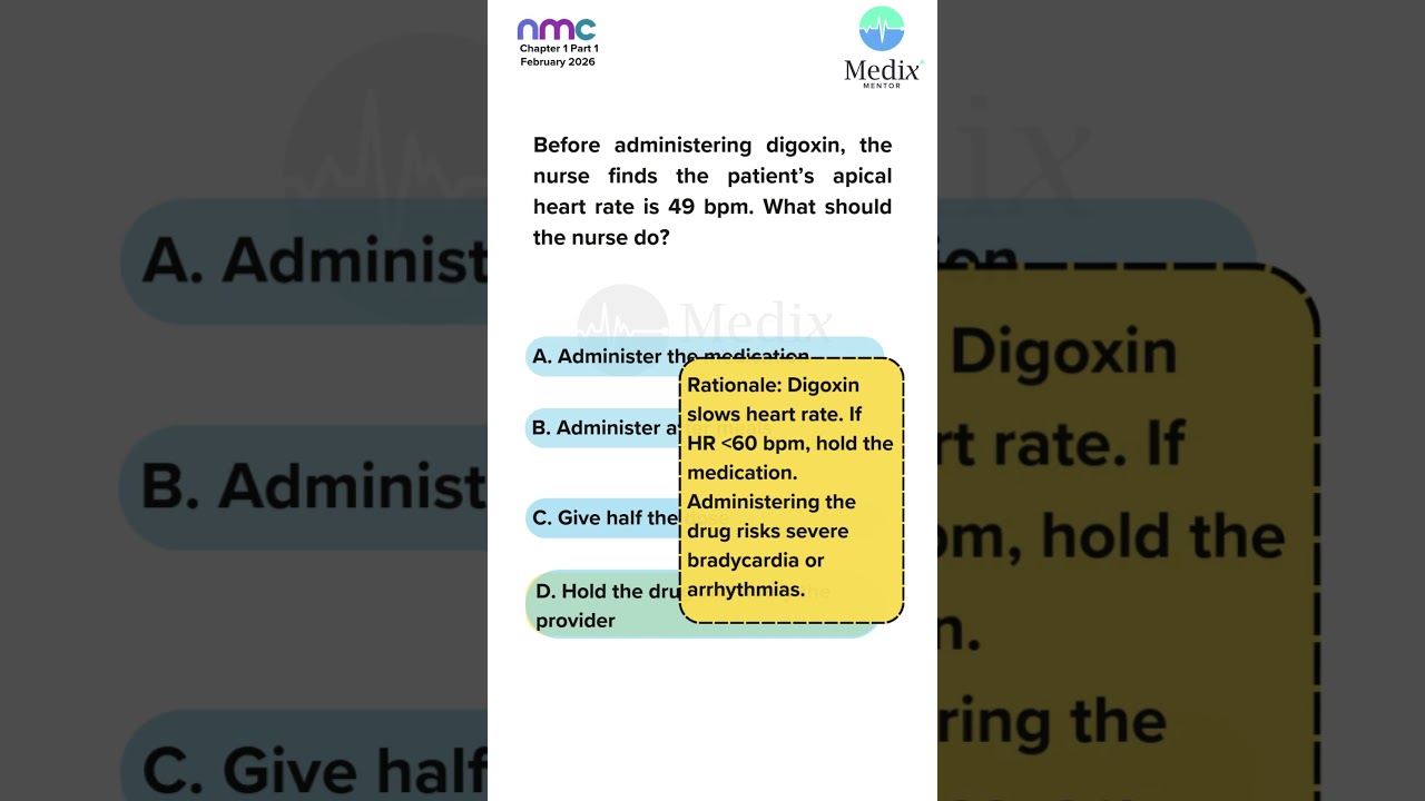 NMC CBT Practice Question #6 | Daily MCQ for Nurses | Test Your Knowledge Now! #nmcuk #nurselife