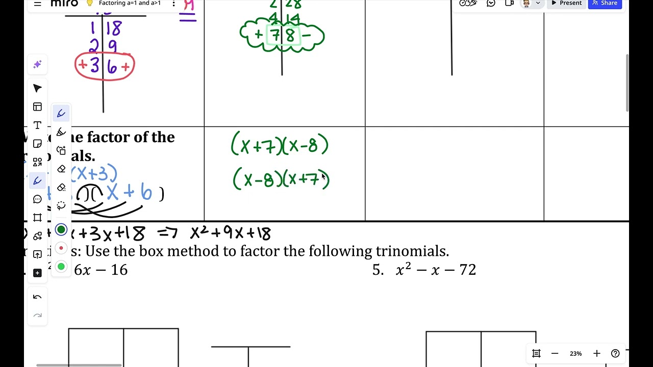 Factoring a=1