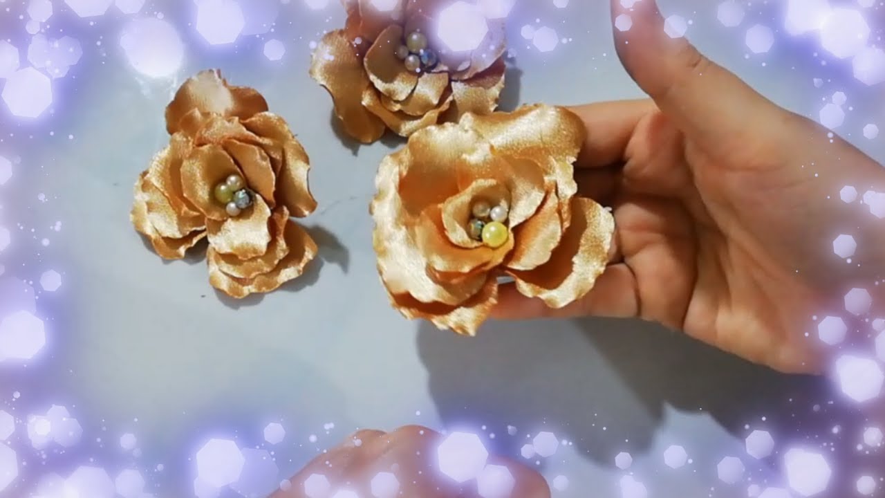 how to make fabric flowers use soldering iron #1