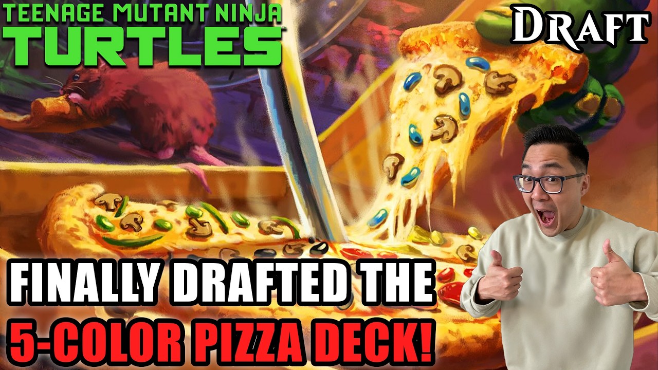 I Finally Drafted The 5-Color Everything Pizza Deck | Teenage Mutant Ninja Turtles Draft | MTG Arena