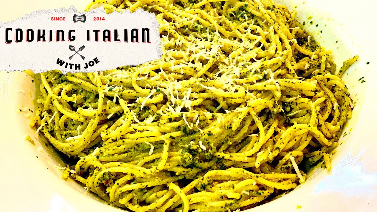 Spaghetti with Walnut Pesto from Sardinia | Cooking Italian with Joe