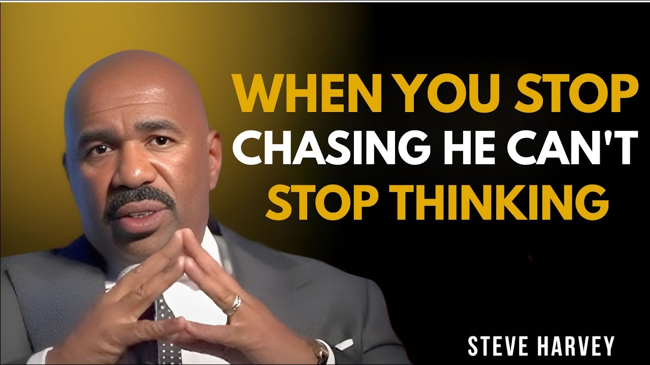 WHEN YOU STOP CHASING HE CAN’T STOP THINKING 🤯 | Steve Harvey Relationship Advice