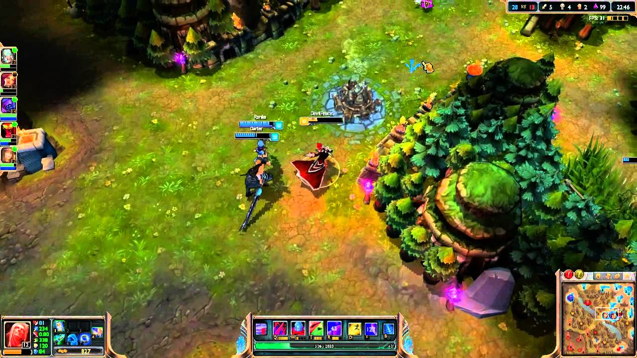 League Of Legends --DevilPeace-- playing in Hexakill
