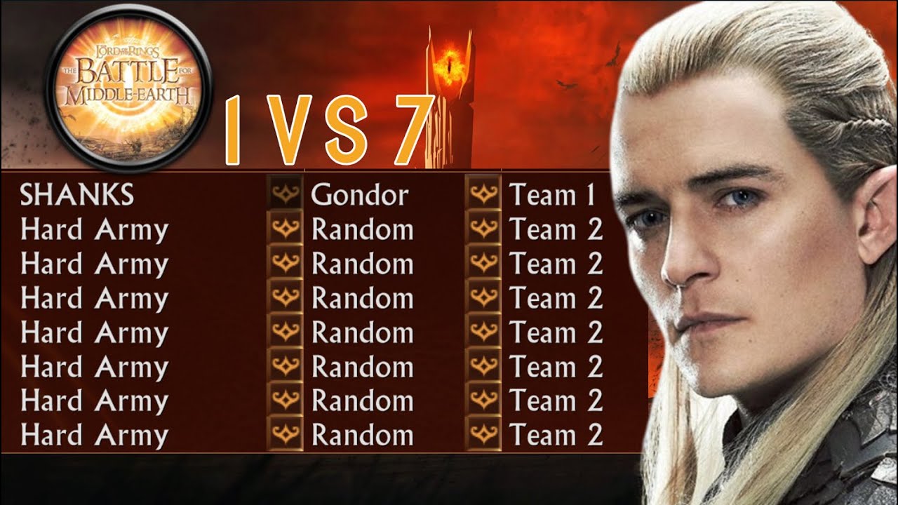 Gondor VS 7 Hard Army | BFME1 Patch 1.06 Gameplay