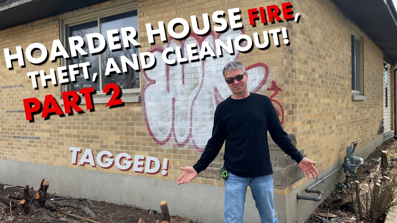 Hoarder House Fire Clean Out and Rebuild |Part 2|