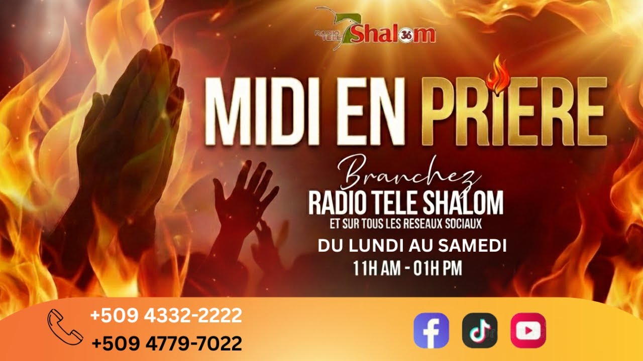 EN DIRECT🔴MINUIT EN PRIERE | LUNDI 09 FEVRIER  2026 | | RADIO TELE SHALOM