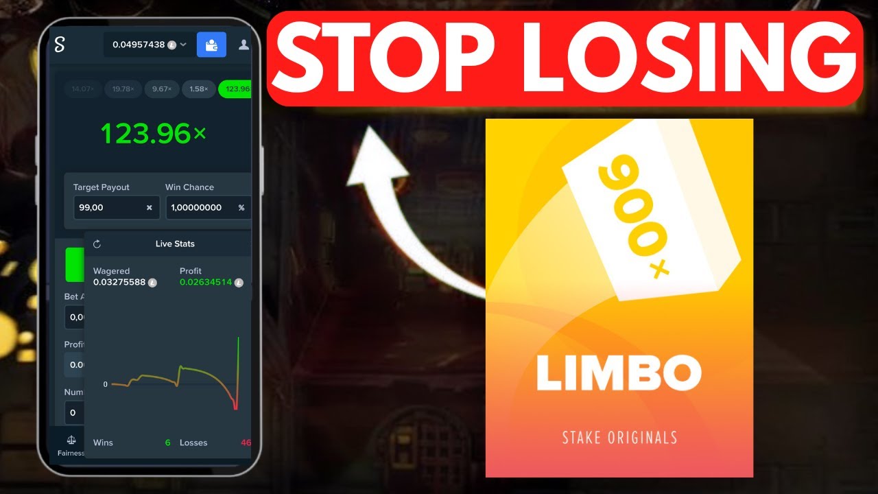 Как играть в игру Limbo на Stake с процентом выигрыша 77,7%