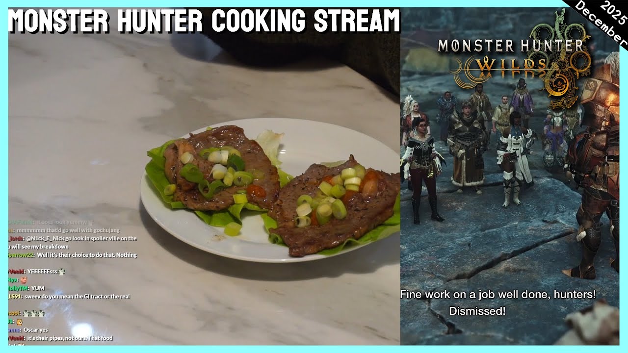 MONSTER HUNTER COOKING STREAM & TU4! &bull; Insect Glaive 950+ Hours - Philza VOD - December 16 2025