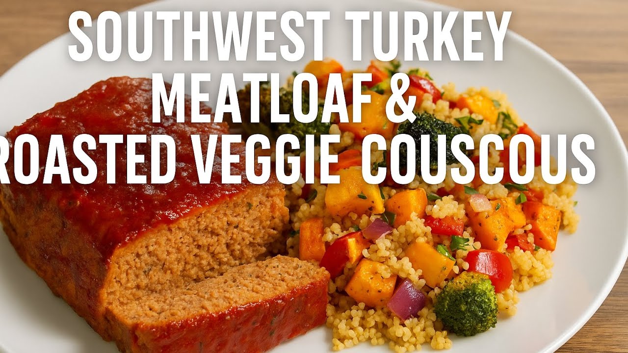Southwest Turkey Meatloaf & Roasted Veggie Couscous &ndash; Bold Flavor, Easy Meal