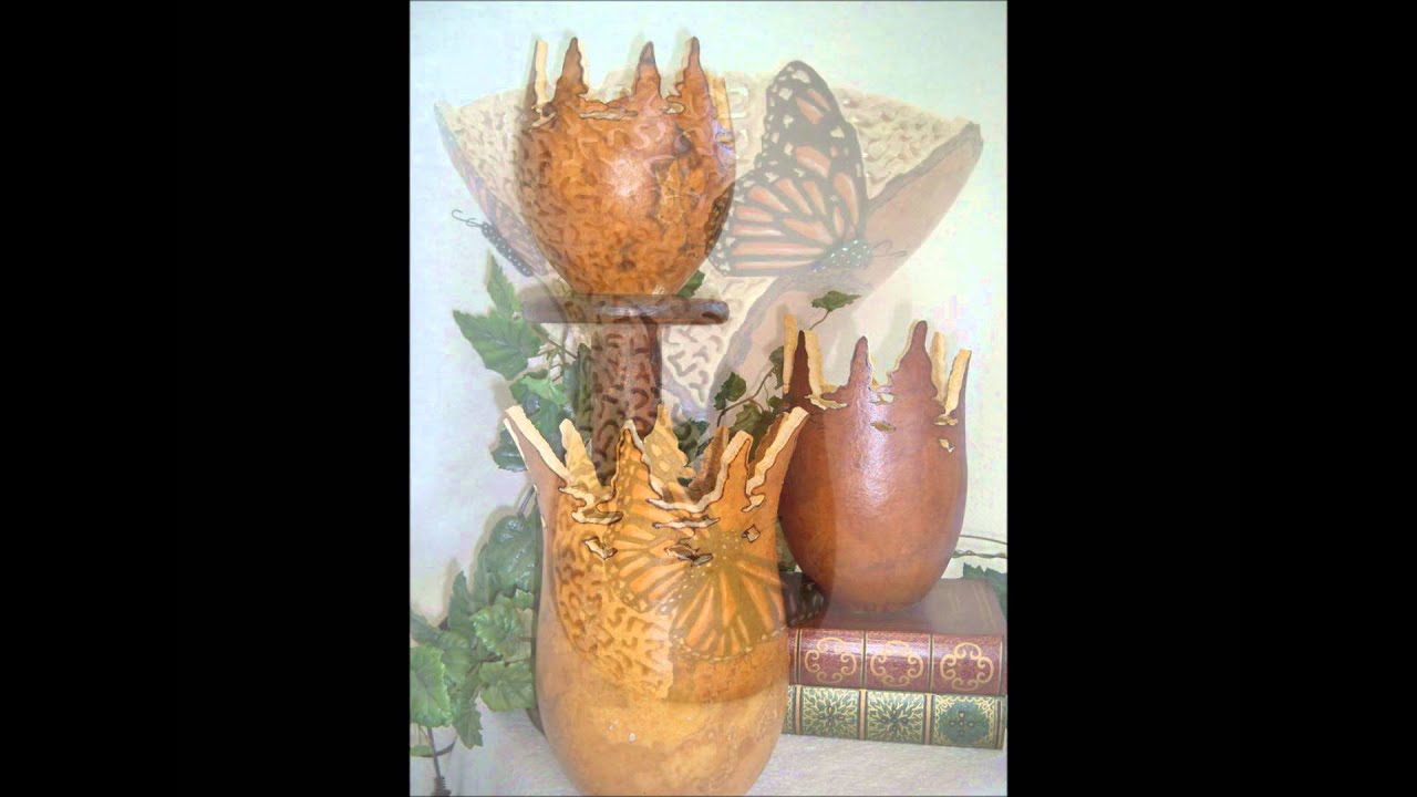 Artistic Gourd Lamps By Joanna Helphrey