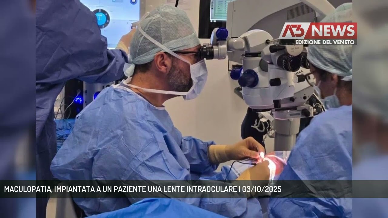 MACULOPATIA, IMPIANTATA A UN PAZIENTE UNA LENTE INTRAOCULARE | 03/10/2025