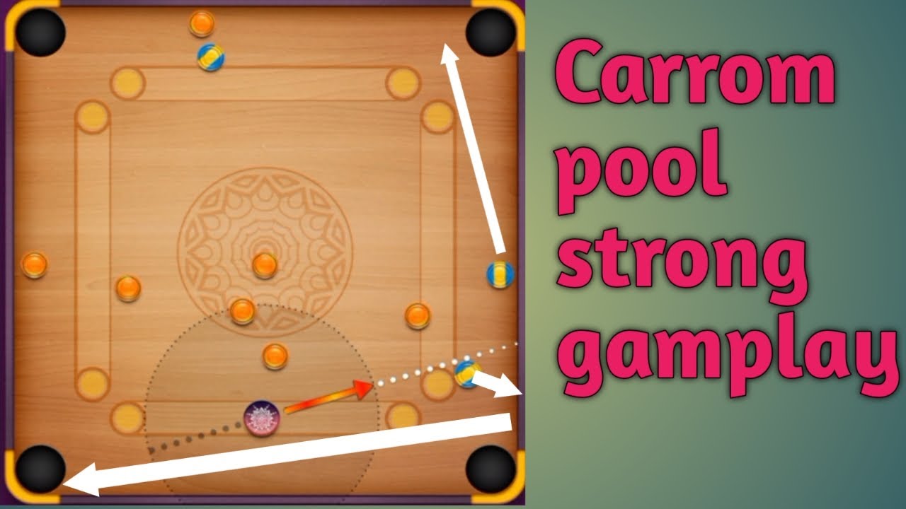 Carrom pool /useful trick shot gameplay/trick gameplay/carrom desi pool/gaming khan
