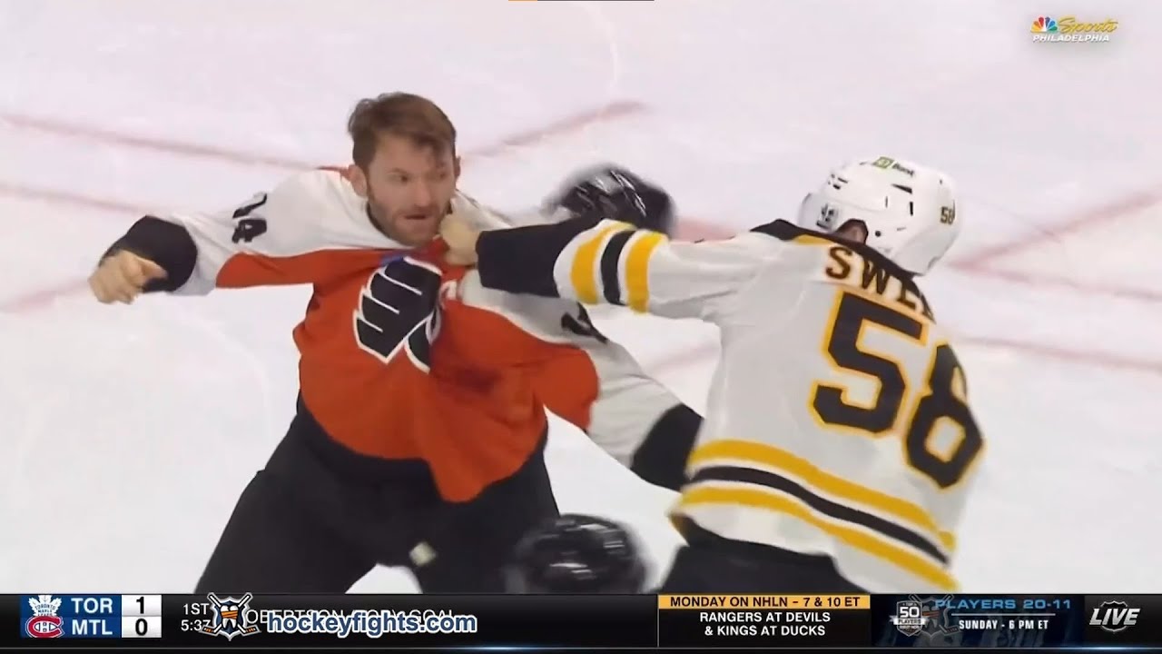 Billy Sweezey vs Sean Couturier Sep 28, 2024