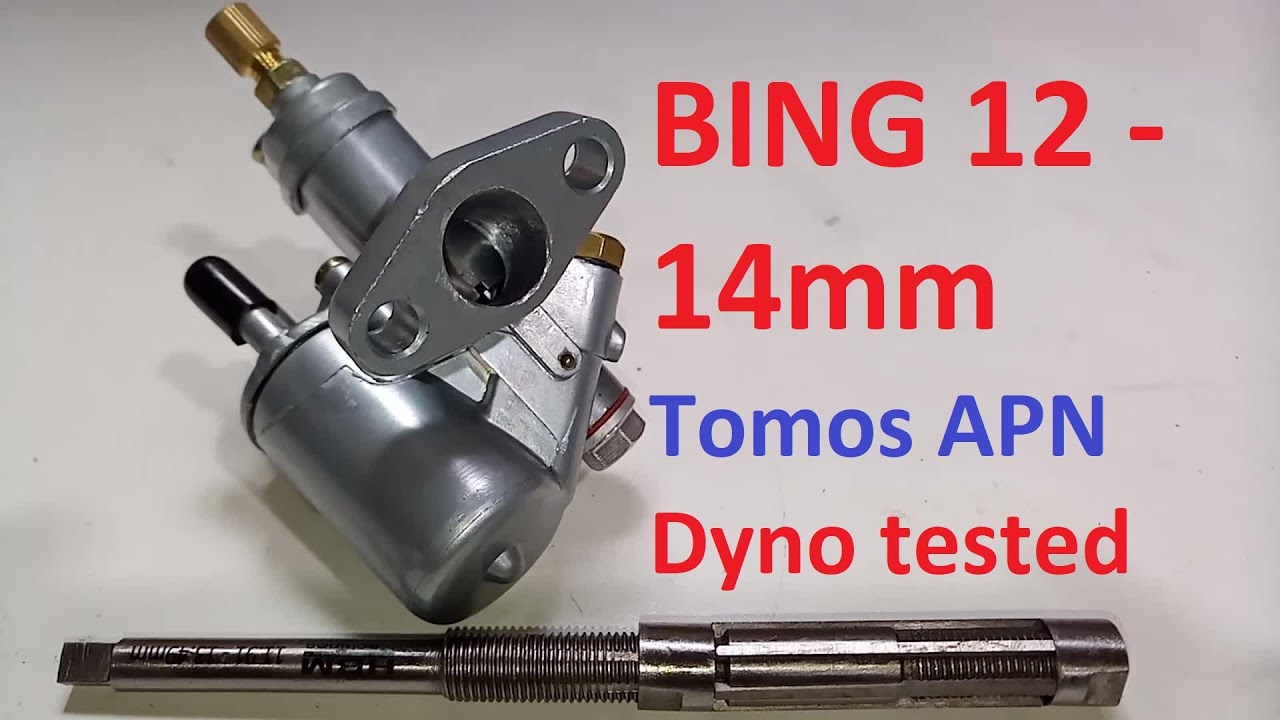 Predelava Bing 12 na 14mm, Tomos APN, boring a classic carburetor