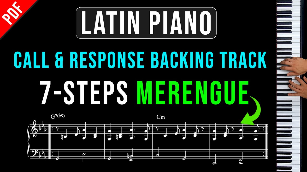 7-Step Latin Piano Call & Response Backing Track | Merengue #pianotutorial