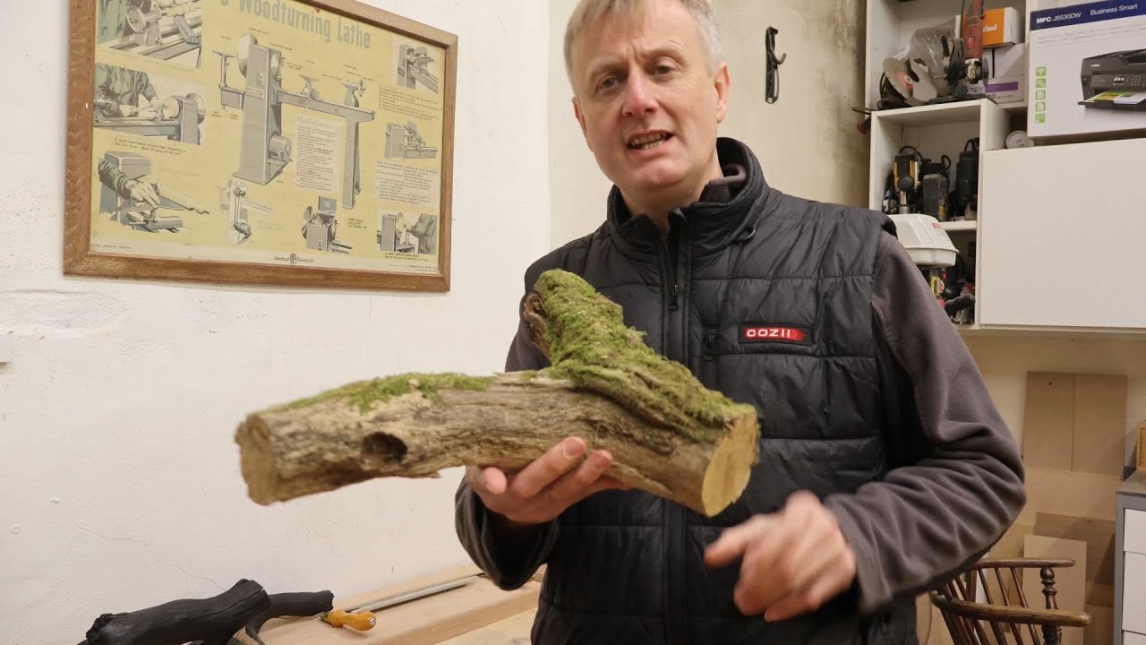 Sculpting wood with drawknife, spokeshave, axe and rasp