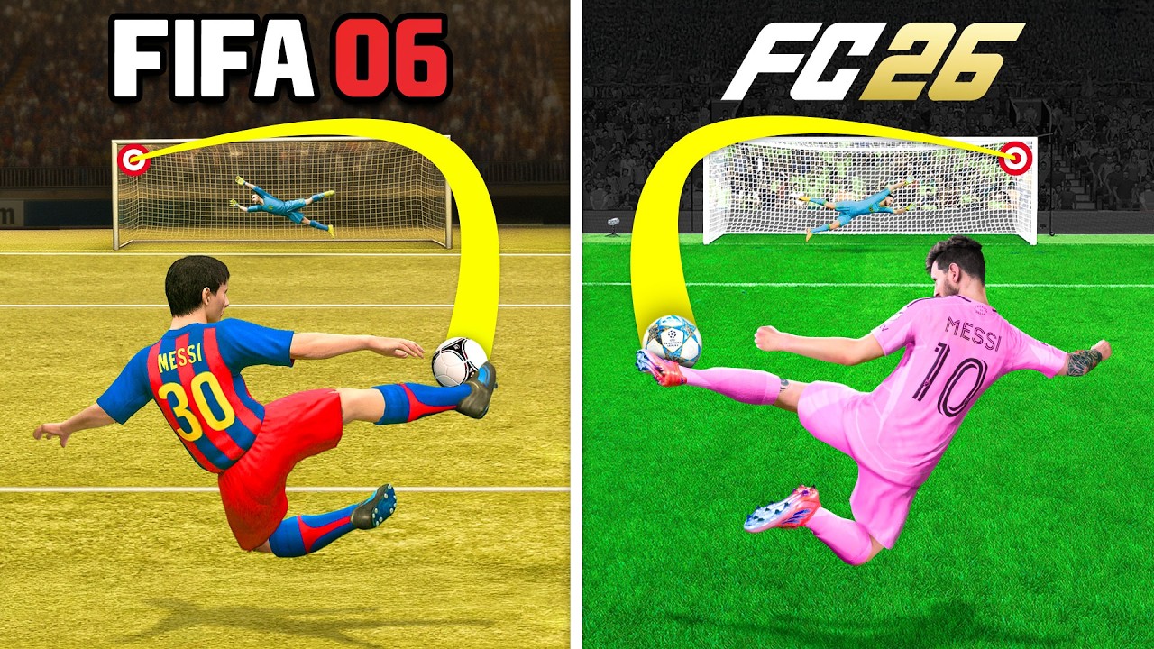 Scoring 1 Amazing Goal With Messi in Every FIFA