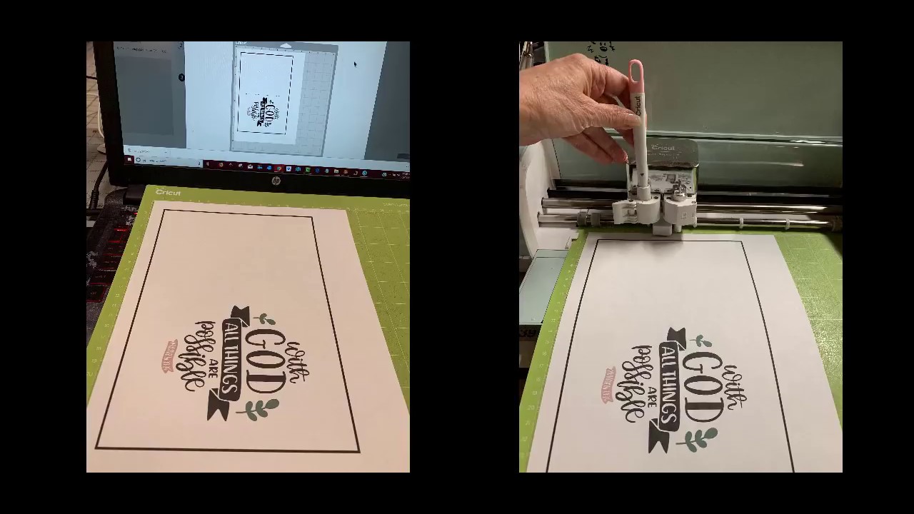 Cricut PRINT THEN CUT  Cards for Cricut Newbies