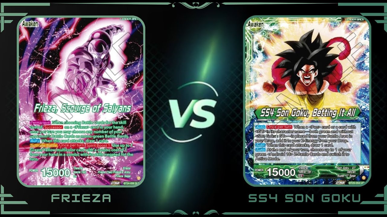 Frieza vs Green SS4 Goku : Dragon Ball Super Masters Set 24 Locals