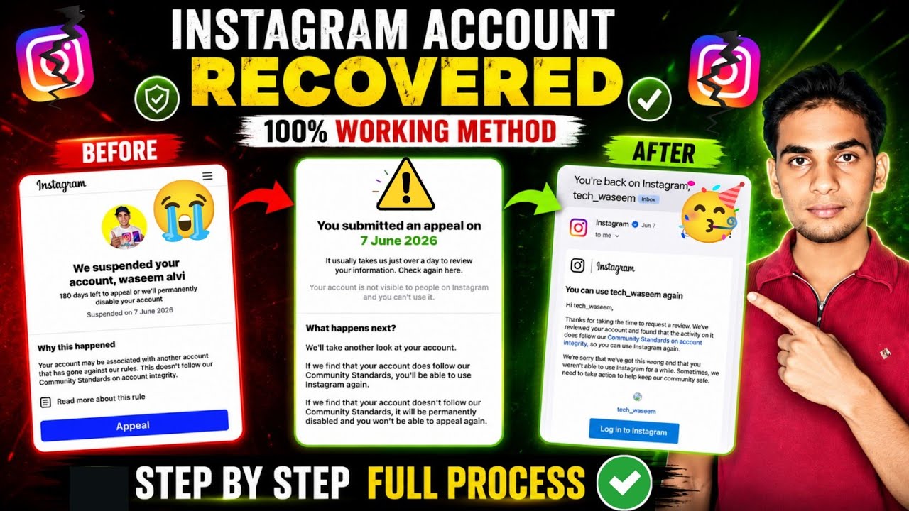 We Suspended Your Account 180 Day Problem |instagram account suspended problem |insta appeal problem
