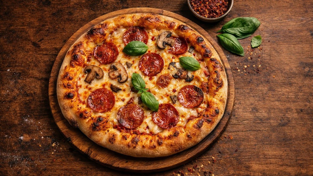 Authentic pizza preparation at home!