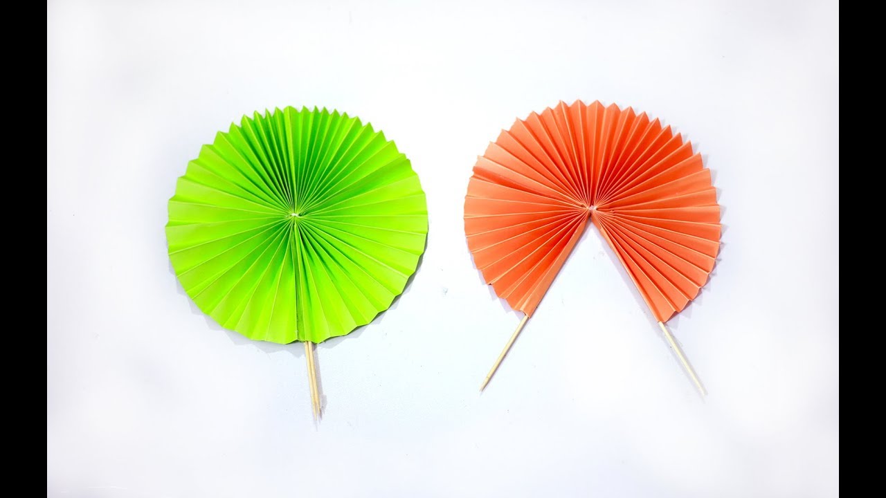 কাগজ দিয়ে চমৎকার হাত পাখা Hand Fan Ideas