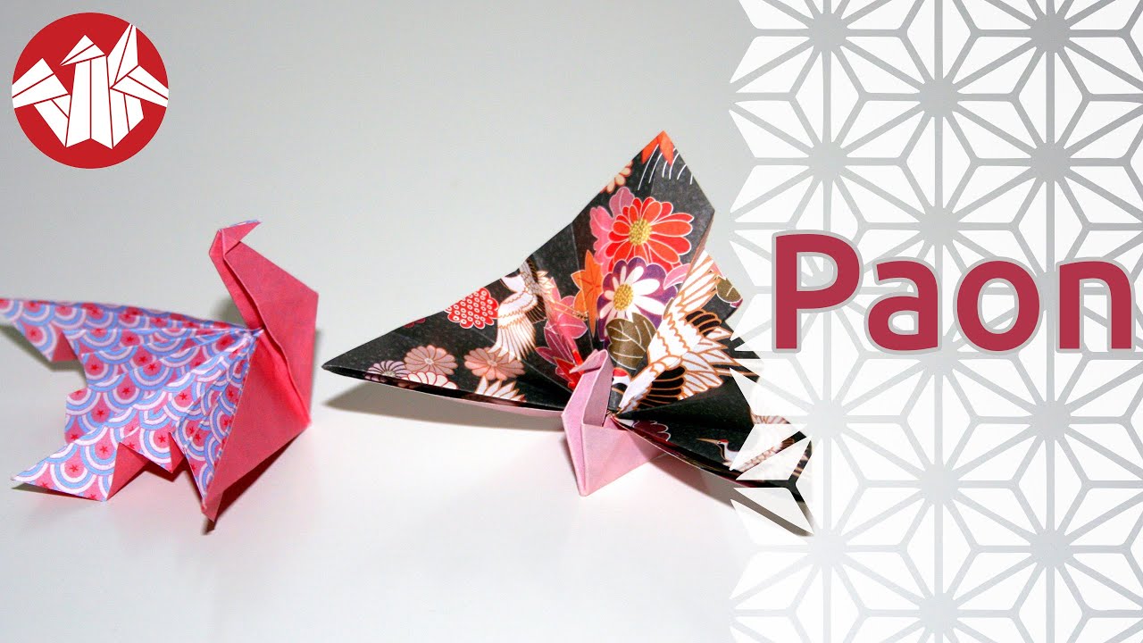 Origami - Paon - Peacock (HD) [Senbazuru]