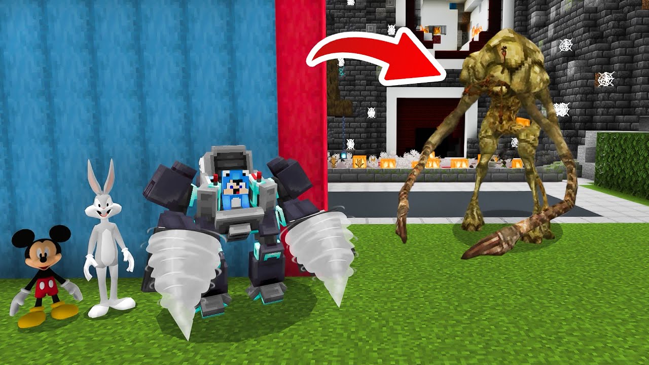 ماين كرافت لكن ديفور و باغز باني و ميكي ماوس انتقمنا من الوحش 😨!