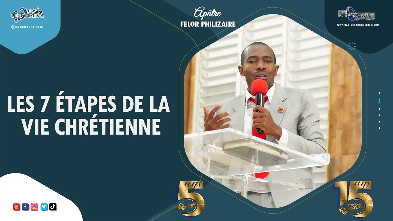 Les 7 étapes transformatrices du chrétien à travers les 7 étapes du Manioc| Apôtre Félor PHILIZAIRE