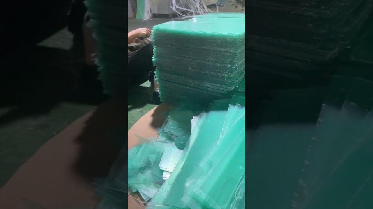1 mm thick #polycarbonate sheet with edge burrs removed